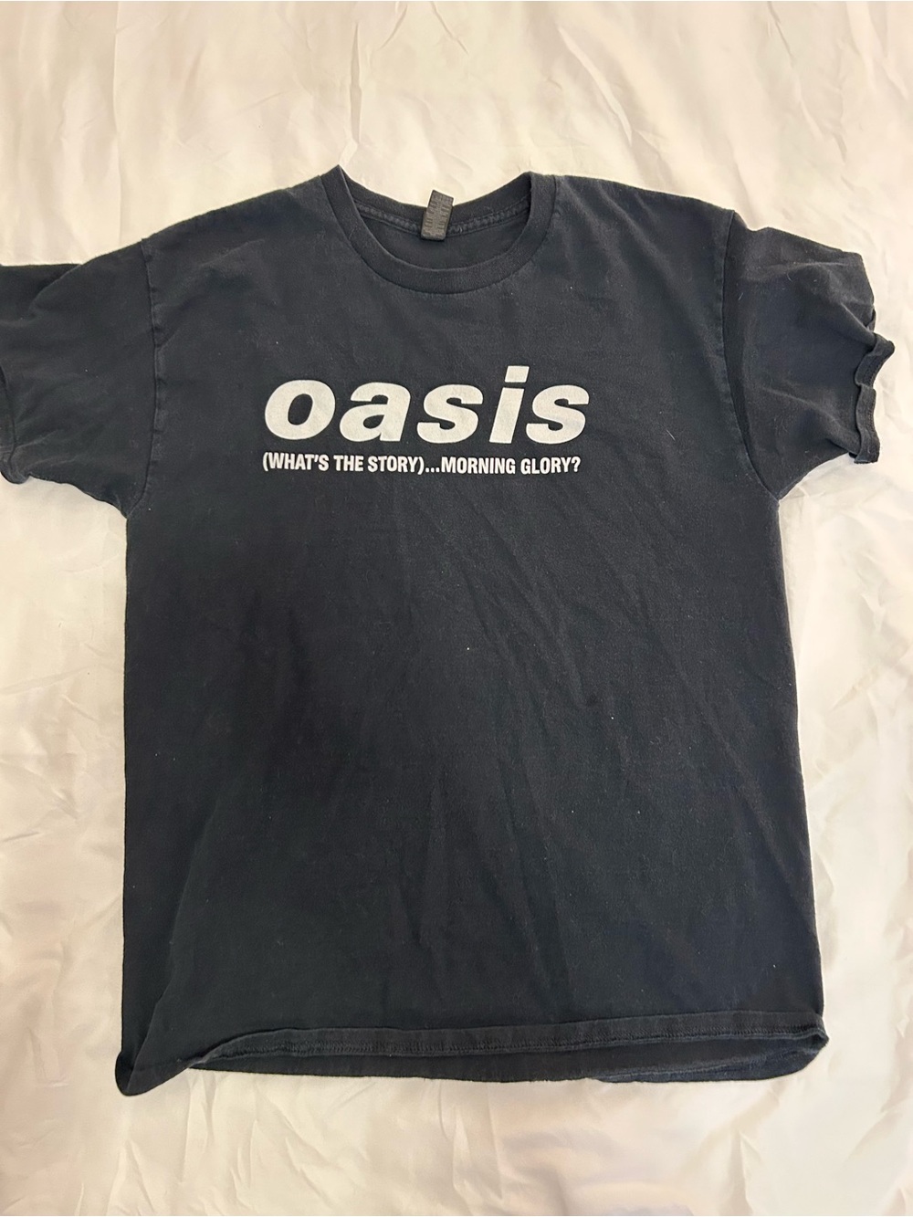 Oasis Black Short Sleeve Logo Tee